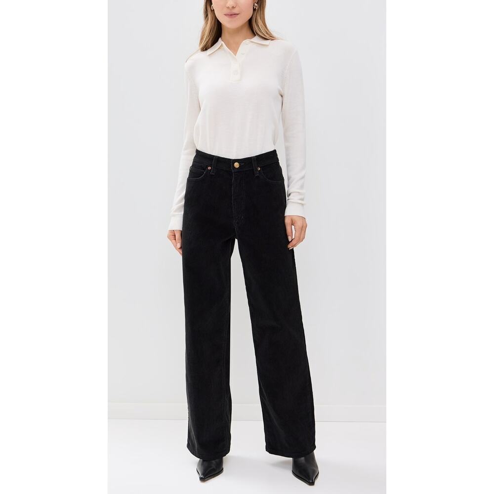 B Sides Elissa Corduroy Jean in "Marine Corduroy" 100% Cotton Black Size 28